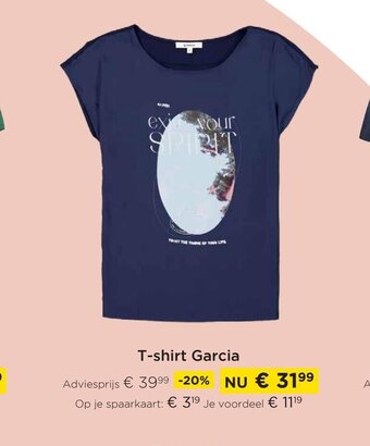Molecule T-shirt Garcia aanbieding