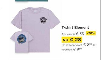 Molecule T-shirt Element aanbieding