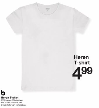 Zeeman Heren t-shirt aanbieding