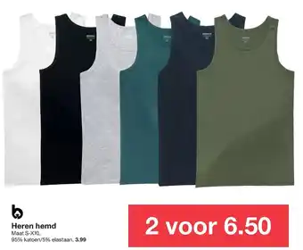 Zeeman Heren hemd S-XXL aanbieding