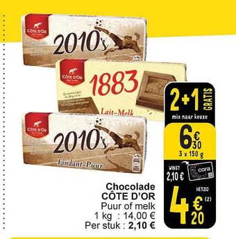 Chocolade côte d'or