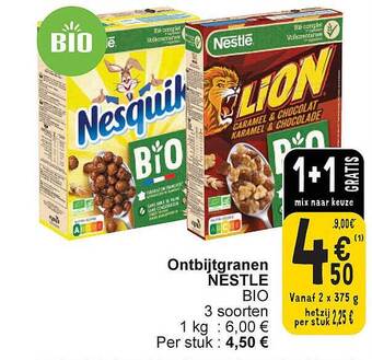 Cora Ontbijtgranen nestle aanbieding