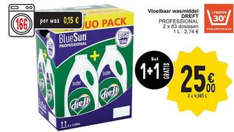 Cora Vloeibaar wasmiddel dreft aanbieding
