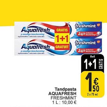 Cora Tandpasta aquafresh aanbieding