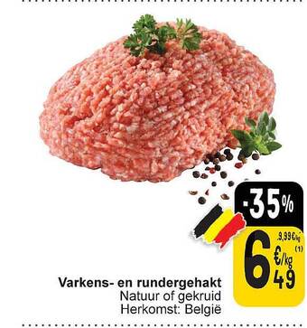 Cora Varkens en rundergehakt aanbieding