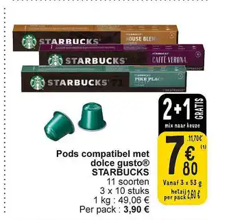 Cora Pods compatibel met dolce gusto starbucks aanbieding
