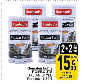 Gemalen koffie rombouts