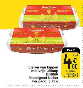 Cora Eieren van kippen met vrije uitloop dinima aanbieding