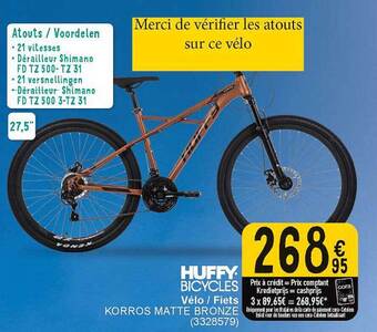 Cora Huffy bicycles fiets aanbieding