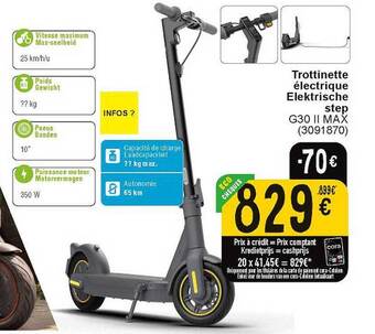 Cora Elektrische step aanbieding