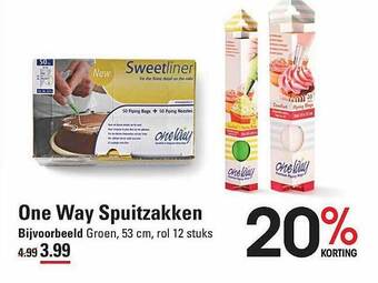 One way spuitzakken