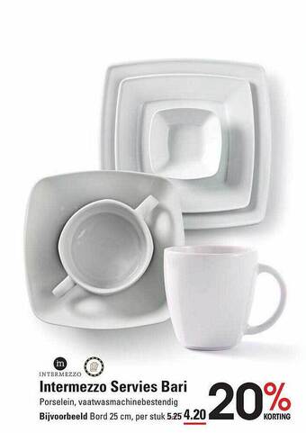 Sligro Intermezzo servies bari aanbieding