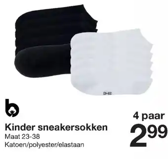 Zeeman Kinder sneakersokken 23-38 aanbieding