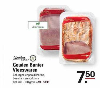 Gouden banier vleeswaren