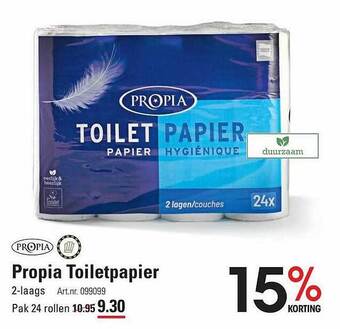 Sligro Propia toiletpapier aanbieding