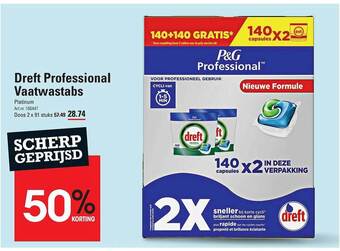 Sligro Dreft professional vaatwastabs aanbieding