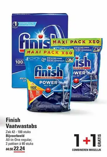 Sligro Finish vaatwastabs aanbieding