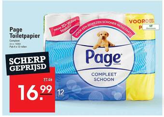 Sligro Page toiletpapier aanbieding