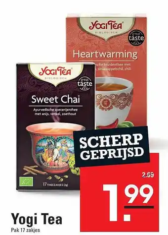 Sligro Yogi tea aanbieding