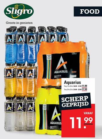 Sligro Aquarius aanbieding