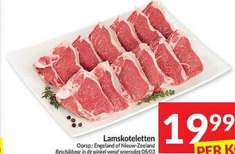 Intermarché Lamskoteletten aanbieding