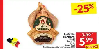 Intermarché Les crêtes d'ardennes hele kip aanbieding