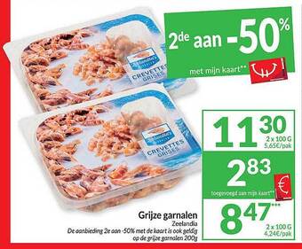 Intermarché Grijze garnalen aanbieding