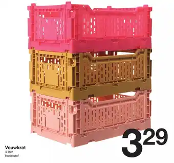 Zeeman Vouwkrat 4 liter aanbieding