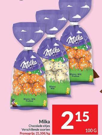 Intermarché Milka chocolade eitjes aanbieding