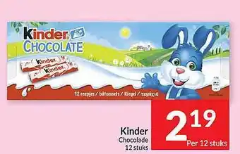 Intermarché Kinder chocolade aanbieding