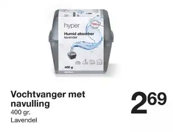 Hyper Vochtvanger met navulling lavendel 400GR