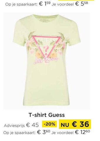 Molecule T-shirt Guess aanbieding