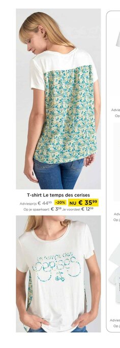 Molecule T-shirt Le temps des cerises aanbieding