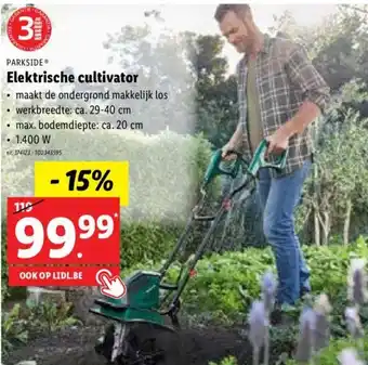 Lidl Parkside elektrische cultivator 1400 W aanbieding