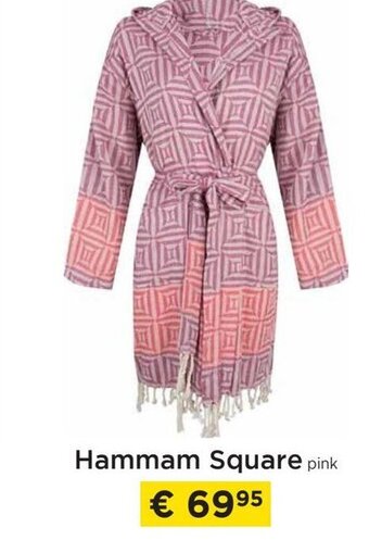 Molecule Hammam Square pink aanbieding