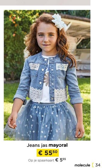 Molecule Jeans jas mayoral aanbieding