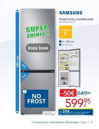 Eldi Koel/vries combinatie aanbieding