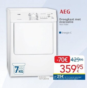Eldi Droogkast met evacuatie aanbieding