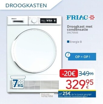 Droogkast met condensatie
