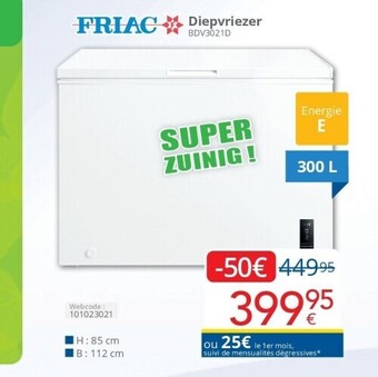 Eldi Diepvriezer 300 l aanbieding