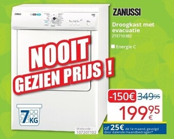 Droogkast met evacuatie