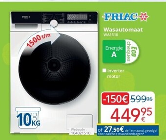 Eldi Wasautomaat aanbieding