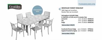 Dreamland Grosfillex tuinset vega-slat aanbieding