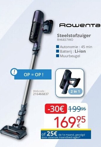 Eldi Steelstofzuiger aanbieding