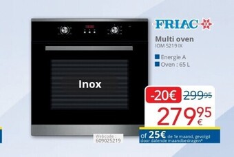 Eldi Multi oven aanbieding