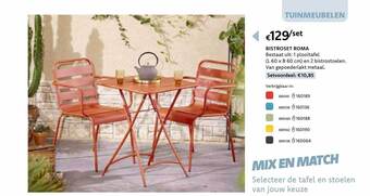 Dreamland Bistroset roma aanbieding