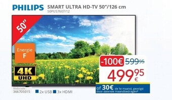 Philips smart ultra hd-tv 50/126 cm