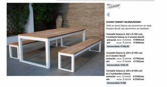Dreamland Ocean tuinset selena-bondi aanbieding