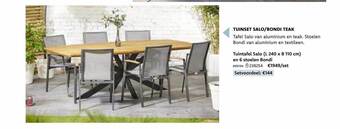 Dreamland Tuinset salo-bondi teak aanbieding