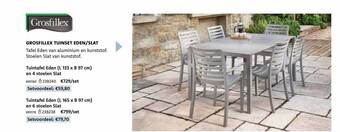 Dreamland Grosfillex tuinset eden-slat aanbieding
